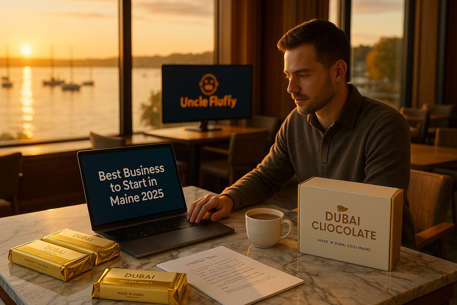 Top Profitable Businesses to Start in Maine — Including How to Launch Dubai Chocolate by Uncle Fluffy.