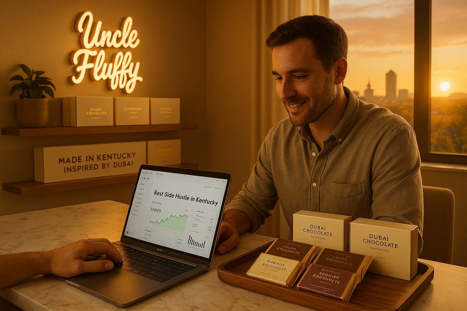 Best Side Hustles in Kentucky — Profitable Ideas for 2025 and How to Start a Luxury Chocolate Side Business with the Dubai Chocolate Startup Package by Uncle Fluffy.