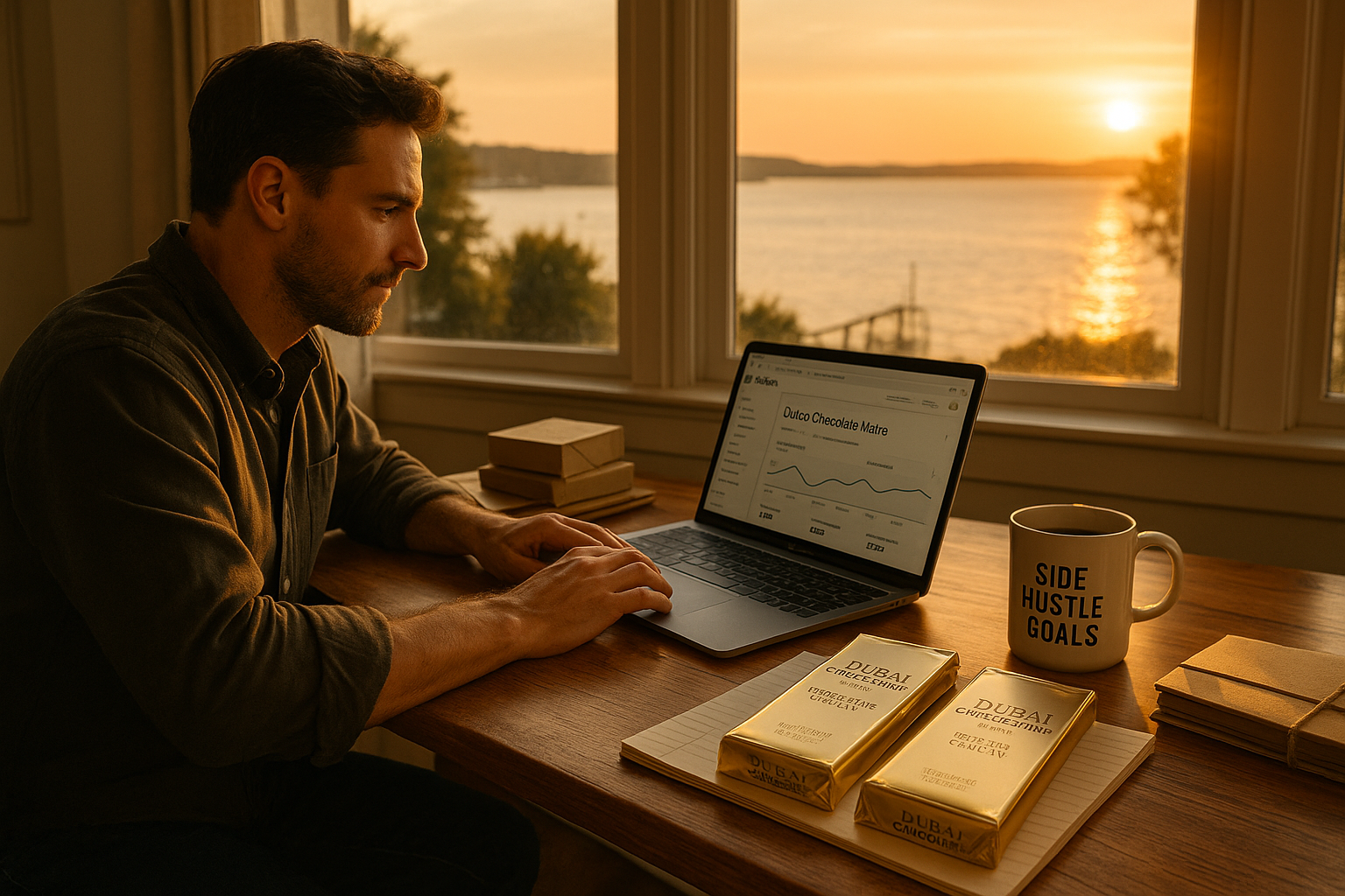 Top Side Hustle Ideas in Maine — and How to Start a Profitable Dubai Chocolate Business by Uncle Fluffy.