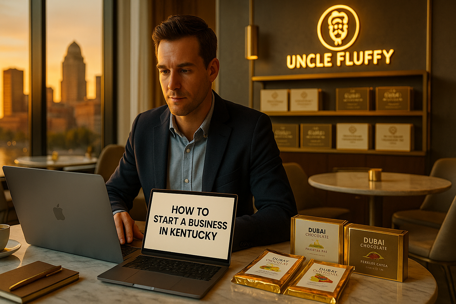 Complete Step-by-Step Guideline on How to Start a Business in Kentucky — Legal Setup, Licensing, Funding, and How the Dubai Chocolate Startup Package by Uncle Fluffy Makes It Easier.