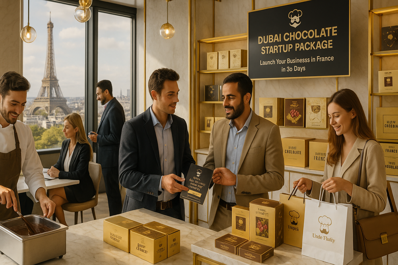 How to Start a Business in France: Step-by-Step Process, Legal Requirements, Costs, and How the Dubai Chocolate Startup Package Offers a Turnkey Alternative.