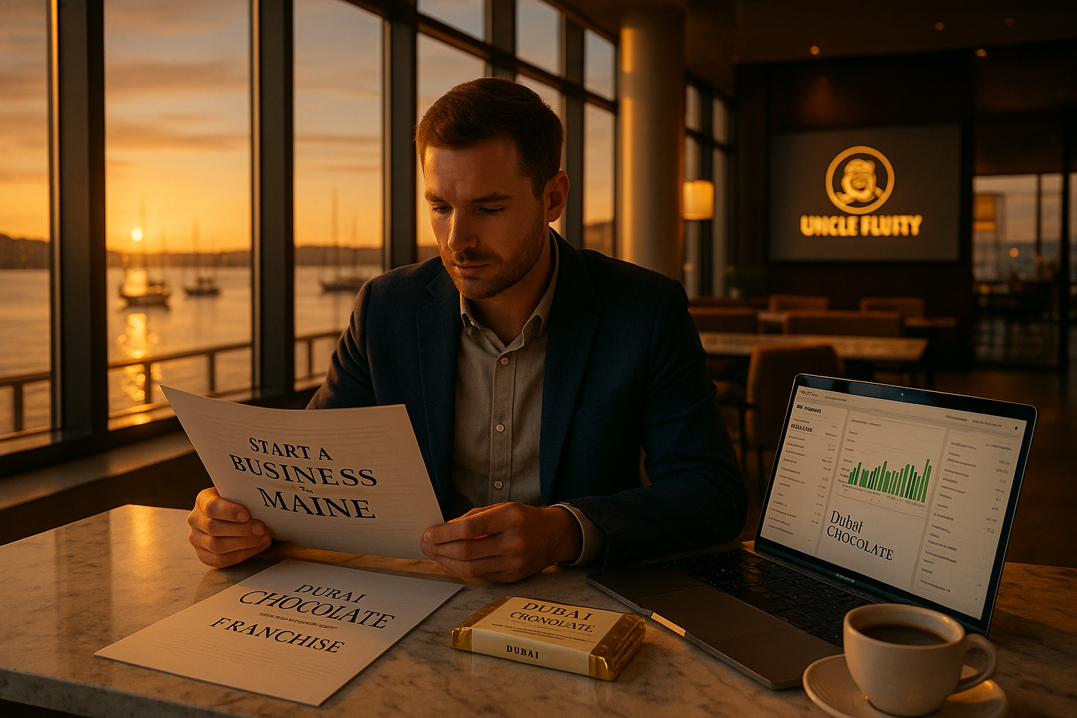 Full Guideline on How to Start a Business in Maine — Including How to Launch the Dubai Chocolate Startup by Uncle Fluffy.