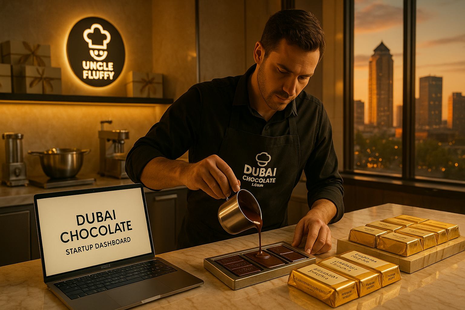 Step-by-Step Guide on How to Start a Dubai Chocolate Business in Iowa Using the Dubai Chocolate Startup Package by Uncle Fluffy.