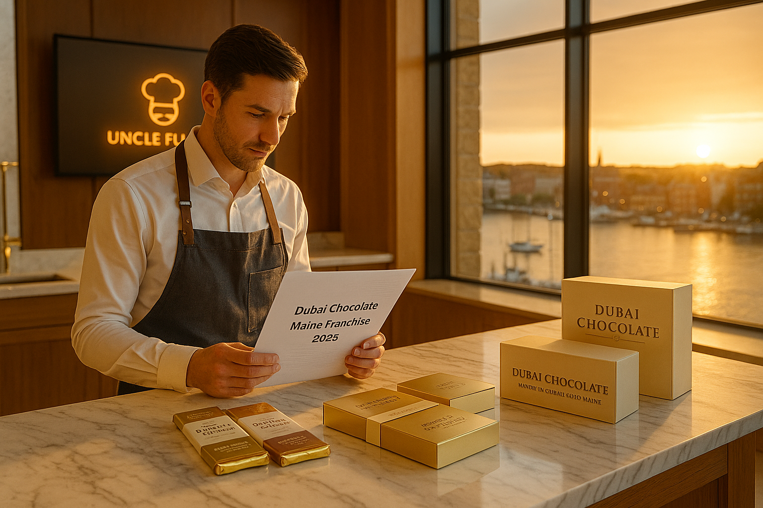 Step-by-Step Guide on How to Start a Dubai Chocolate Business in Maine — Launching the Uncle Fluffy Luxury Chocolate Franchise.
