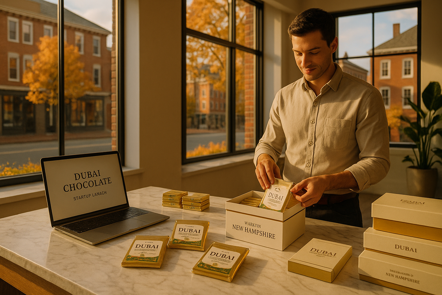 How to Start a Dubai Chocolate Business in New Hampshire (2025): Step-by-Step Guide to Launching Your Own Luxury Dessert Brand with the Dubai Chocolate Startup Package by Uncle Fluffy.