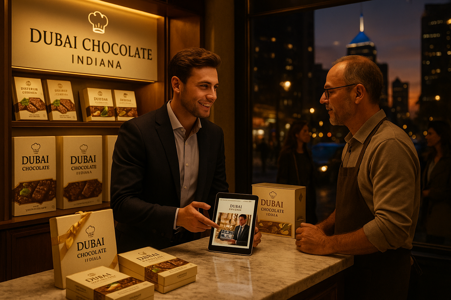 How to Order Dubai Chocolate in Indiana: Where to Buy, Delivery Options, and How to Start Selling It Locally with the Dubai Chocolate Startup Package.