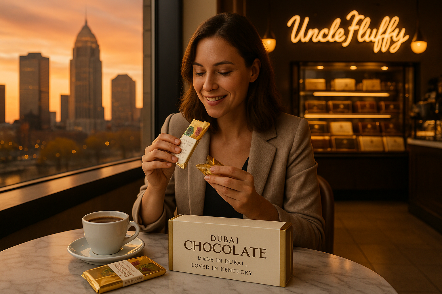 How to Order Dubai Chocolate in Kentucky — Premium Luxury Bars from Uncle Fluffy Dubai Chocolate Bar.