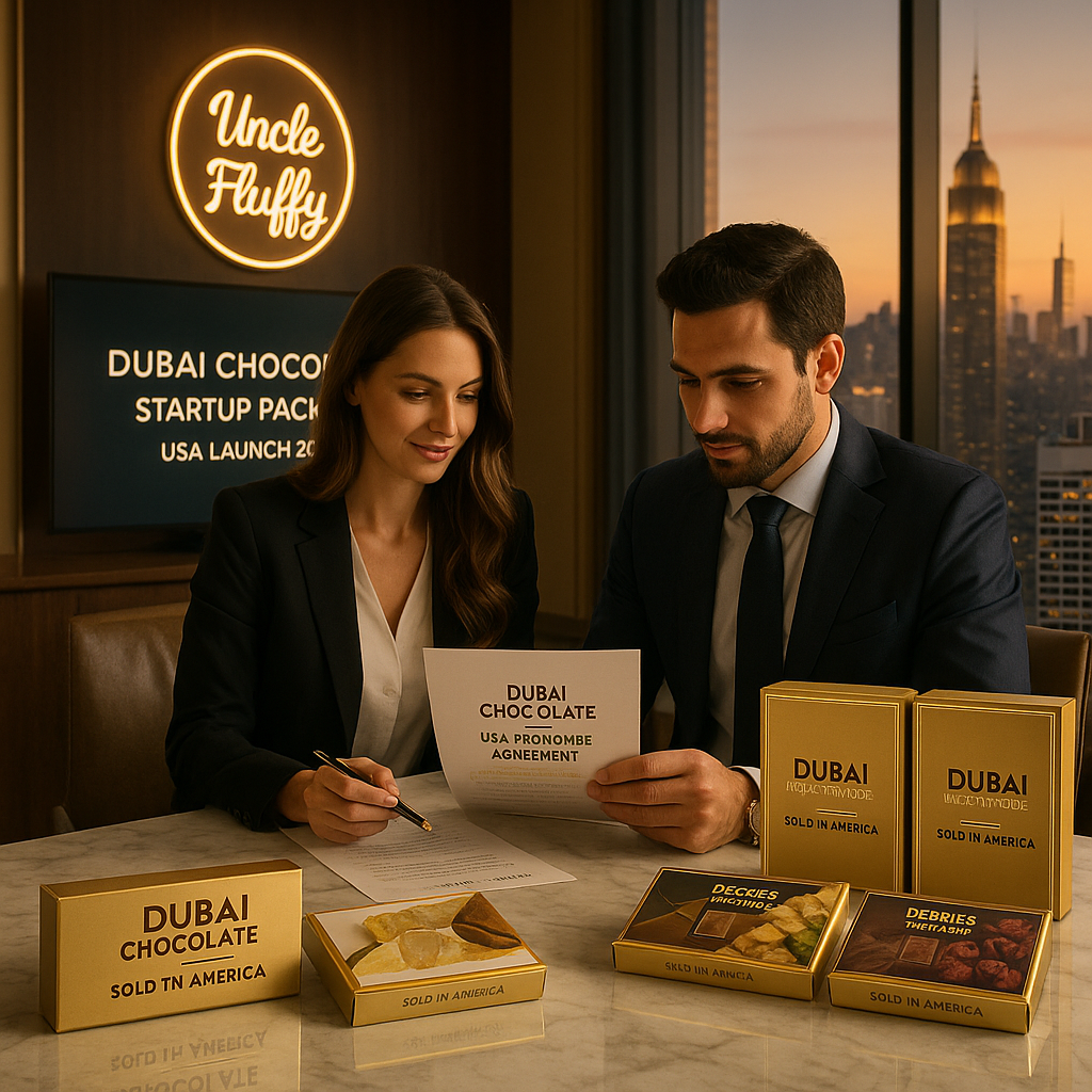 Where to Order Dubai Chocolate in Maine — Experience Luxury Desserts by Uncle Fluffy’s Dubai Chocolate Startup Package.