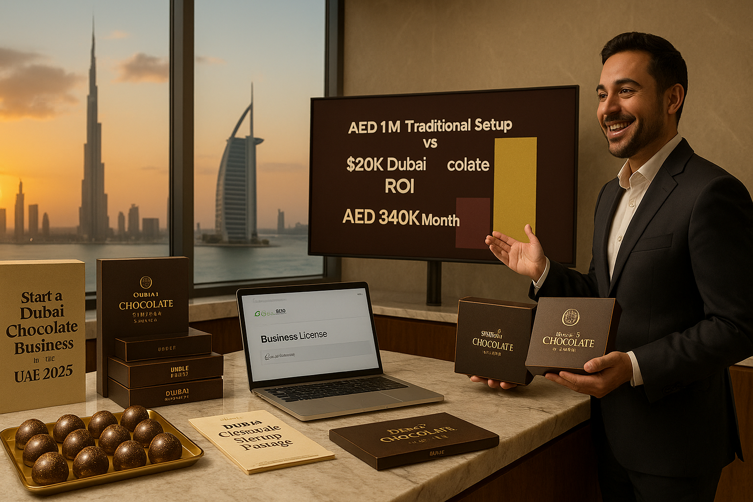 How to Start a Dubai Chocolate Business in the United Arab Emirates 2025: Licensing, Costs & a $20K Shortcut