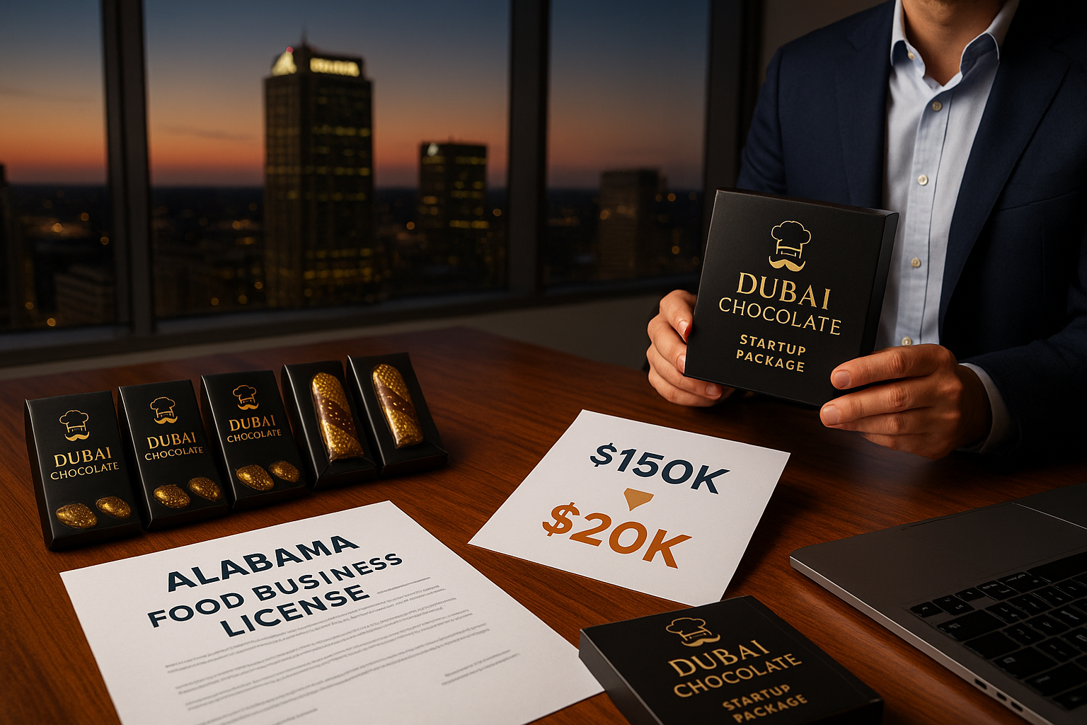 How to Start a Dubai Chocolate Business in Alabama: Licensing, Costs, and a 30-Day Turnkey Solution  &nbsp;