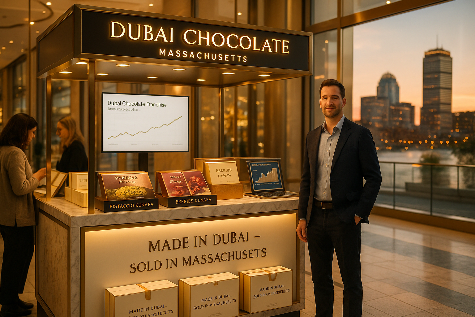 Best Chocolate Franchise in Massachusetts — Discover How Dubai Chocolate by Uncle Fluffy Redefines the Luxury Dessert Franchise Model.