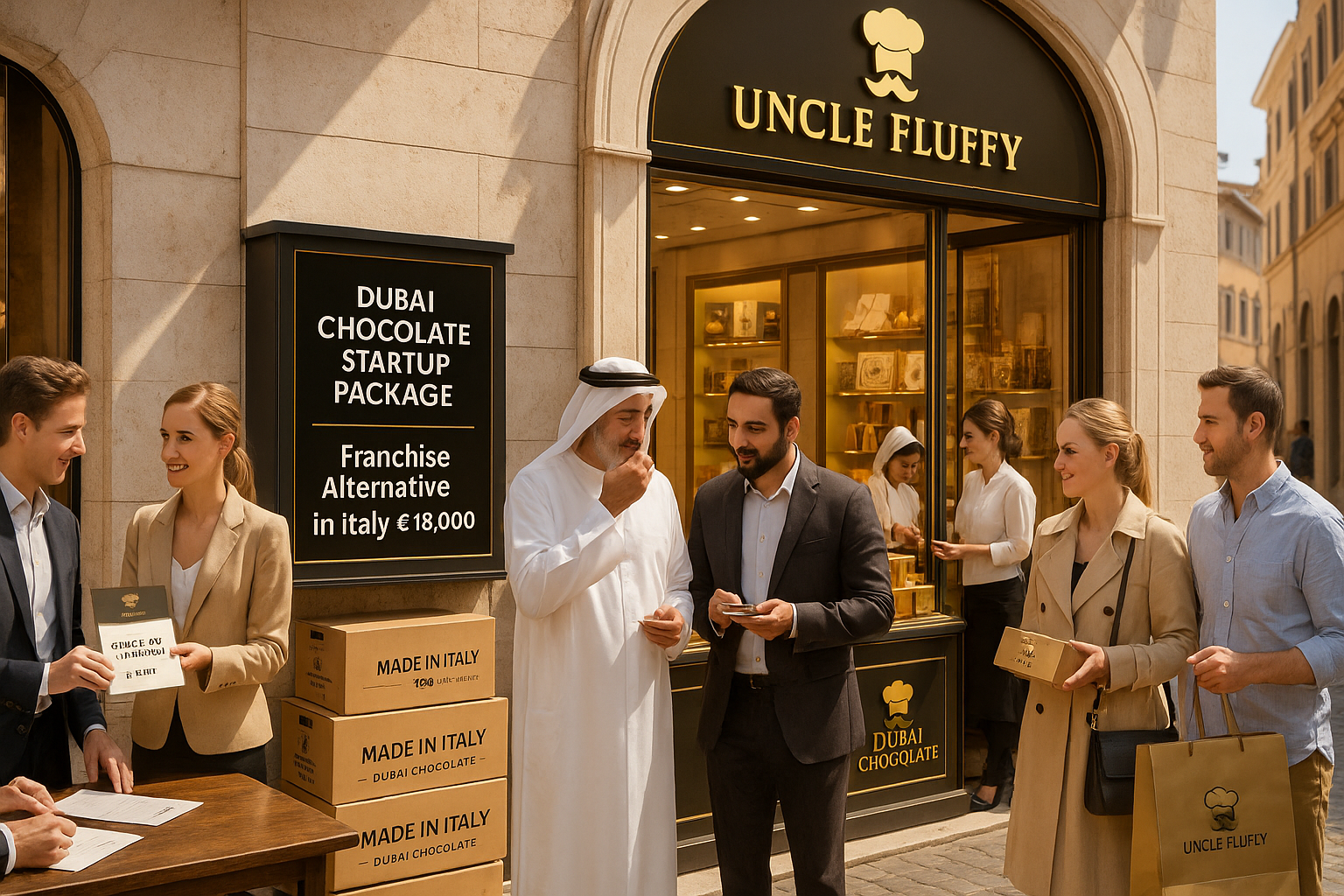 Best Franchise to Start in Italy: Top Sectors, Costs, and Why the Dubai Chocolate Startup Package is a Smarter Alternative.