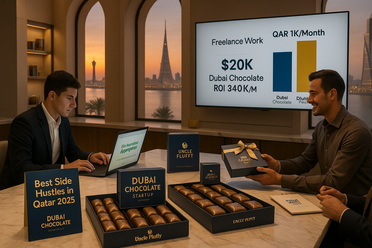Best Side Hustle in Qatar 2025: Profitable Ideas, Market Insights &amp; a $20K Shortcut with Dubai Chocolate