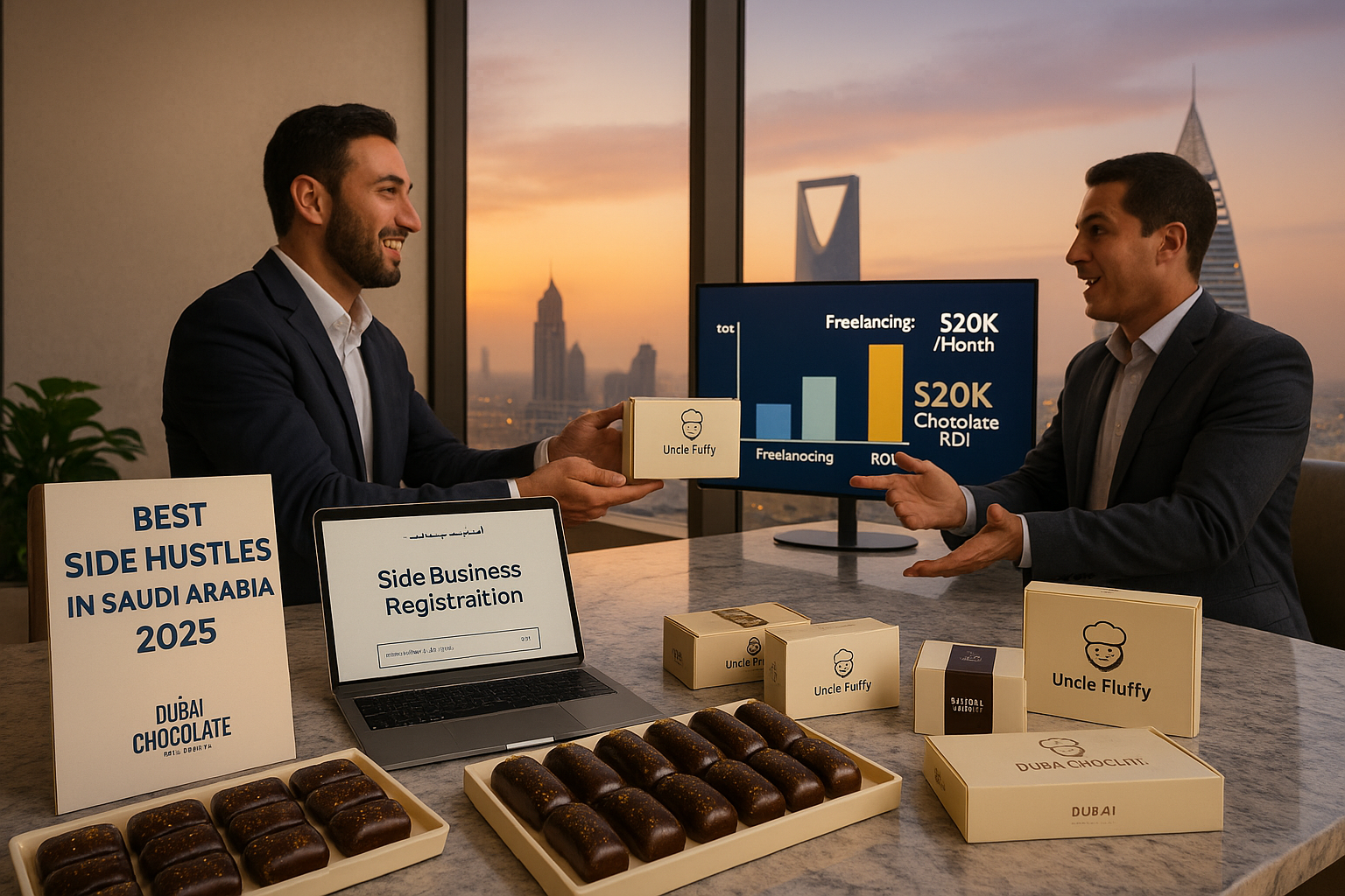 Best Side Hustles in Saudi Arabia 2025: Profitable Ideas &amp; a $20K Shortcut to Luxury Dessert Business
