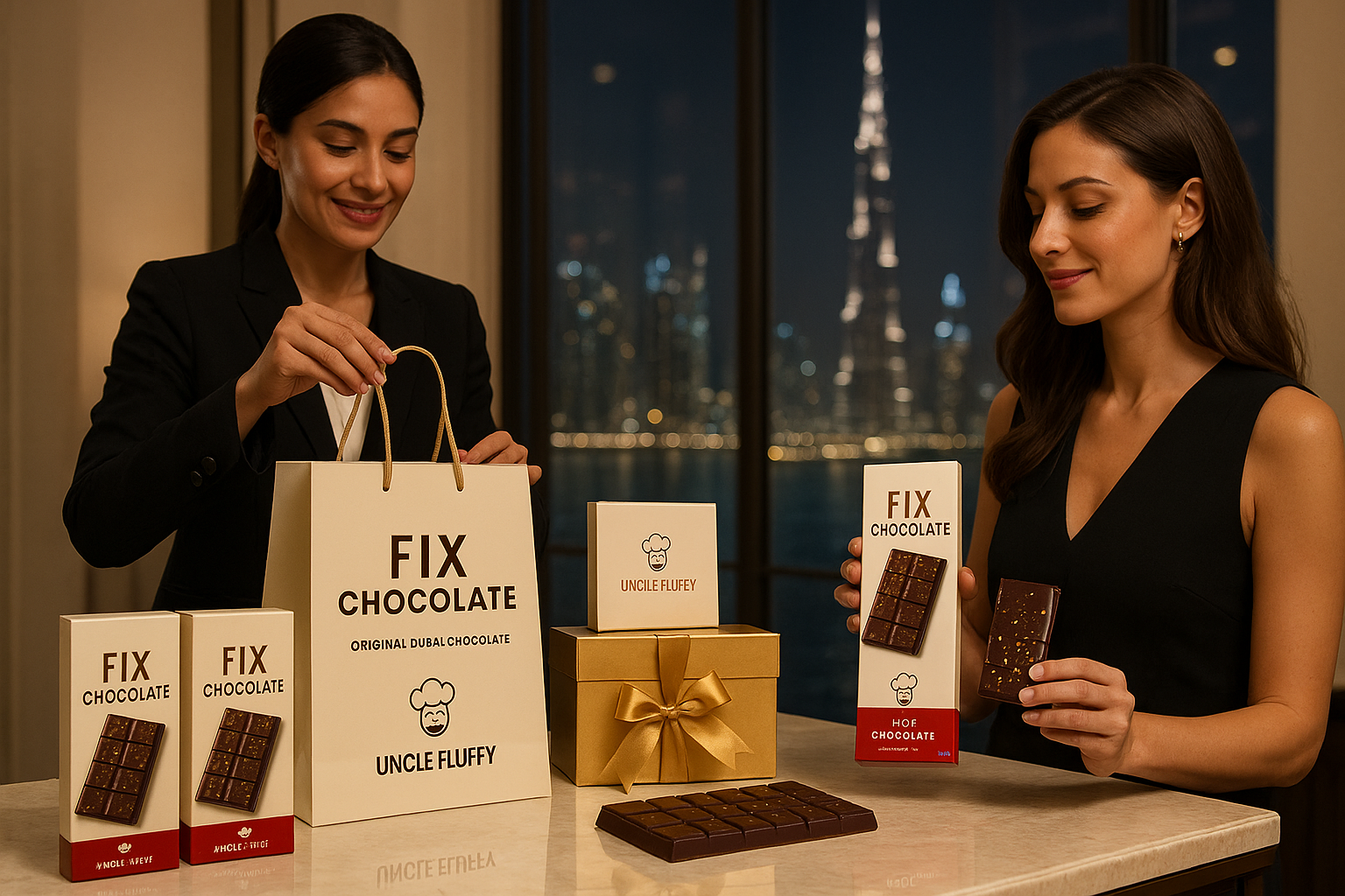 Fix Chocolate by Uncle Fluffy: The Original Dubai Chocolate Bar and the Dubai Chocolate Startup Package
