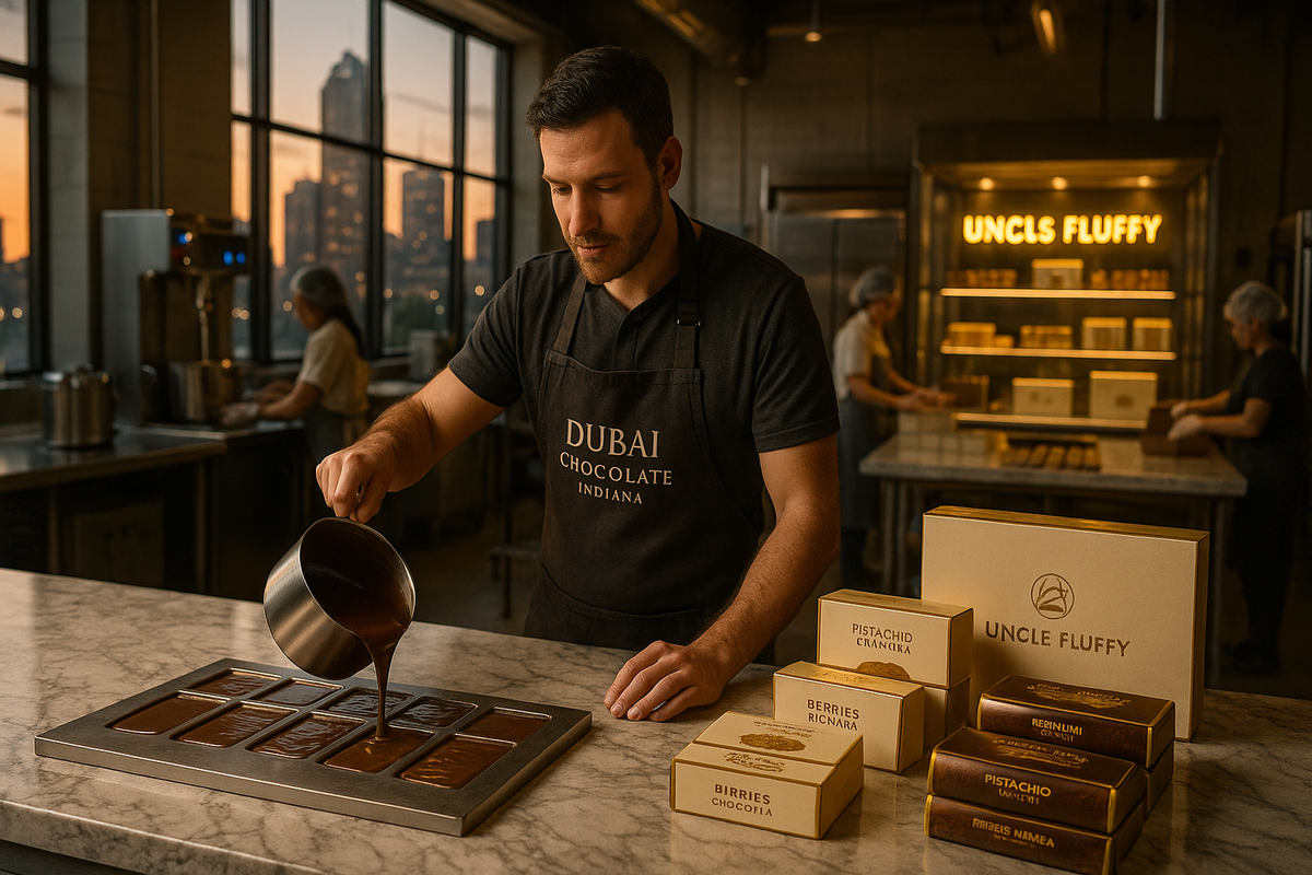 Top Chocolate Manufacturers in Indiana and How to Launch Your Own Dubai Chocolate Brand with the Dubai Chocolate Startup Package by Uncle Fluffy.