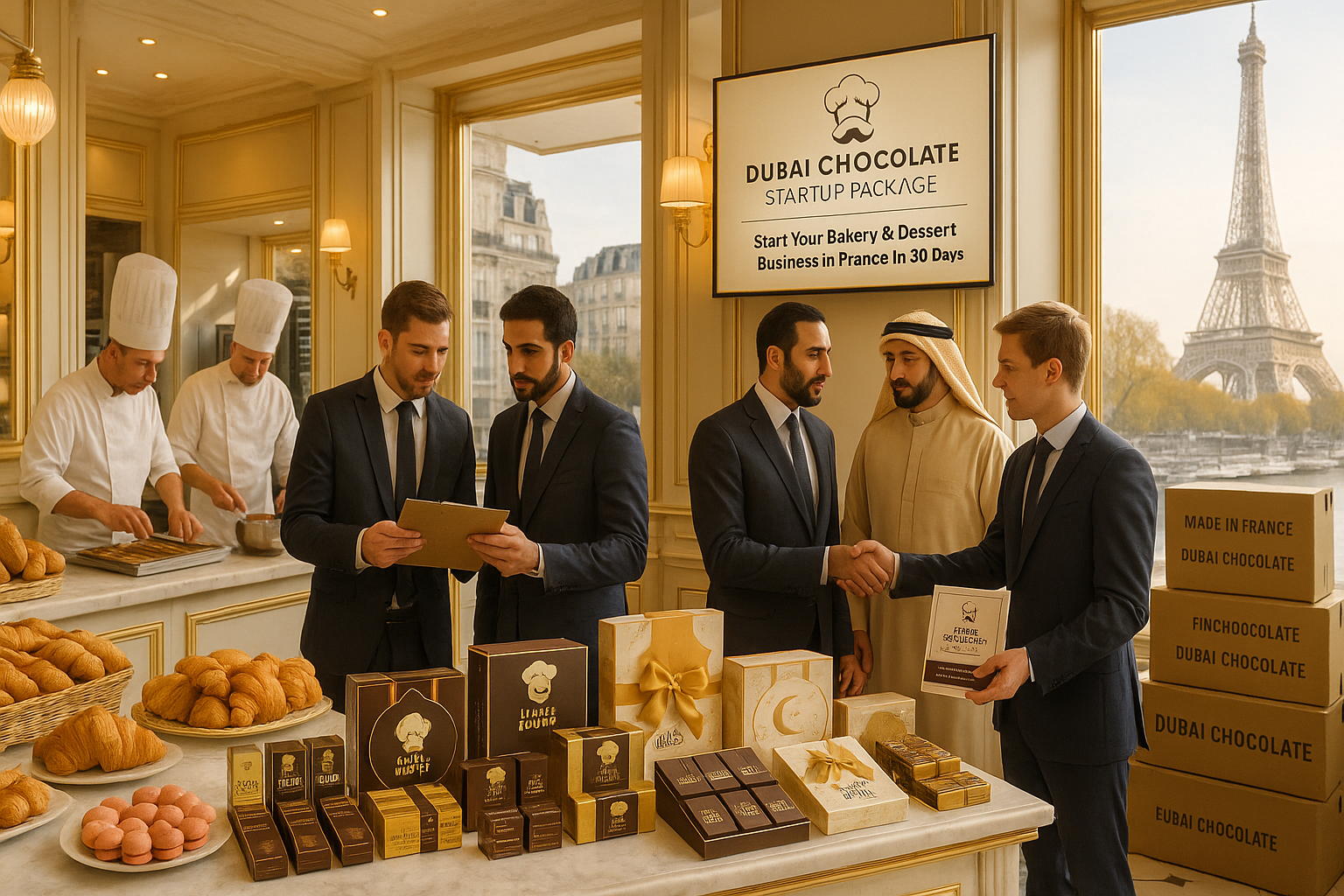 How to Start a Bakery Business in France: Step-by-Step Guide, Costs, Challenges, and Why the Dubai Chocolate Startup Package Is a Faster Alternative.