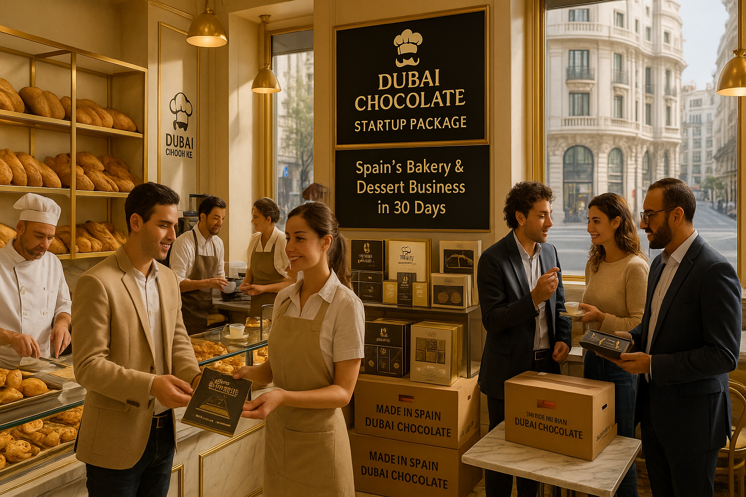 How to Start a Bakery Business in Spain: Step-by-Step Guide, Costs, Challenges, and How the Dubai Chocolate Startup Package Offers a Smart Alternative