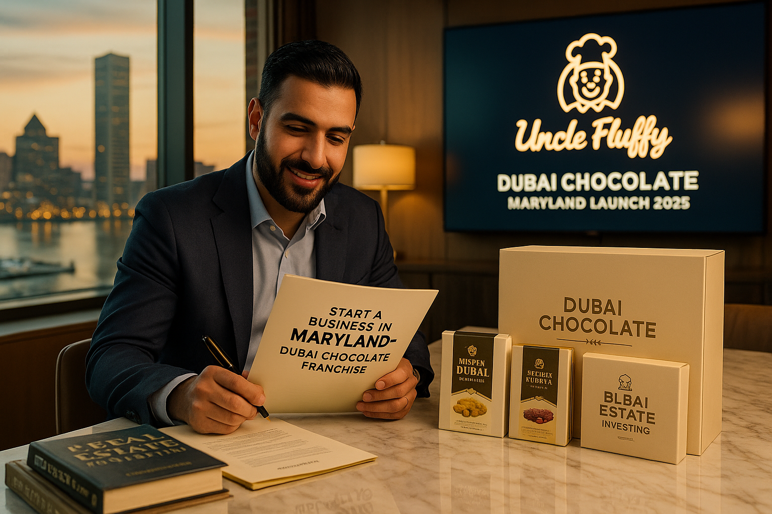 Full Step-by-Step Guide on How to Start a Business in Maryland — Including How to Launch Dubai Chocolate by Uncle Fluffy.