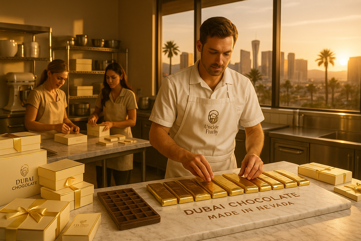 How to Start a Chocolate Business in Nevada (2025): Step-by-Step Guide to Launching a Profitable Luxury Dessert Brand with the Dubai Chocolate Startup Package by Uncle Fluffy.