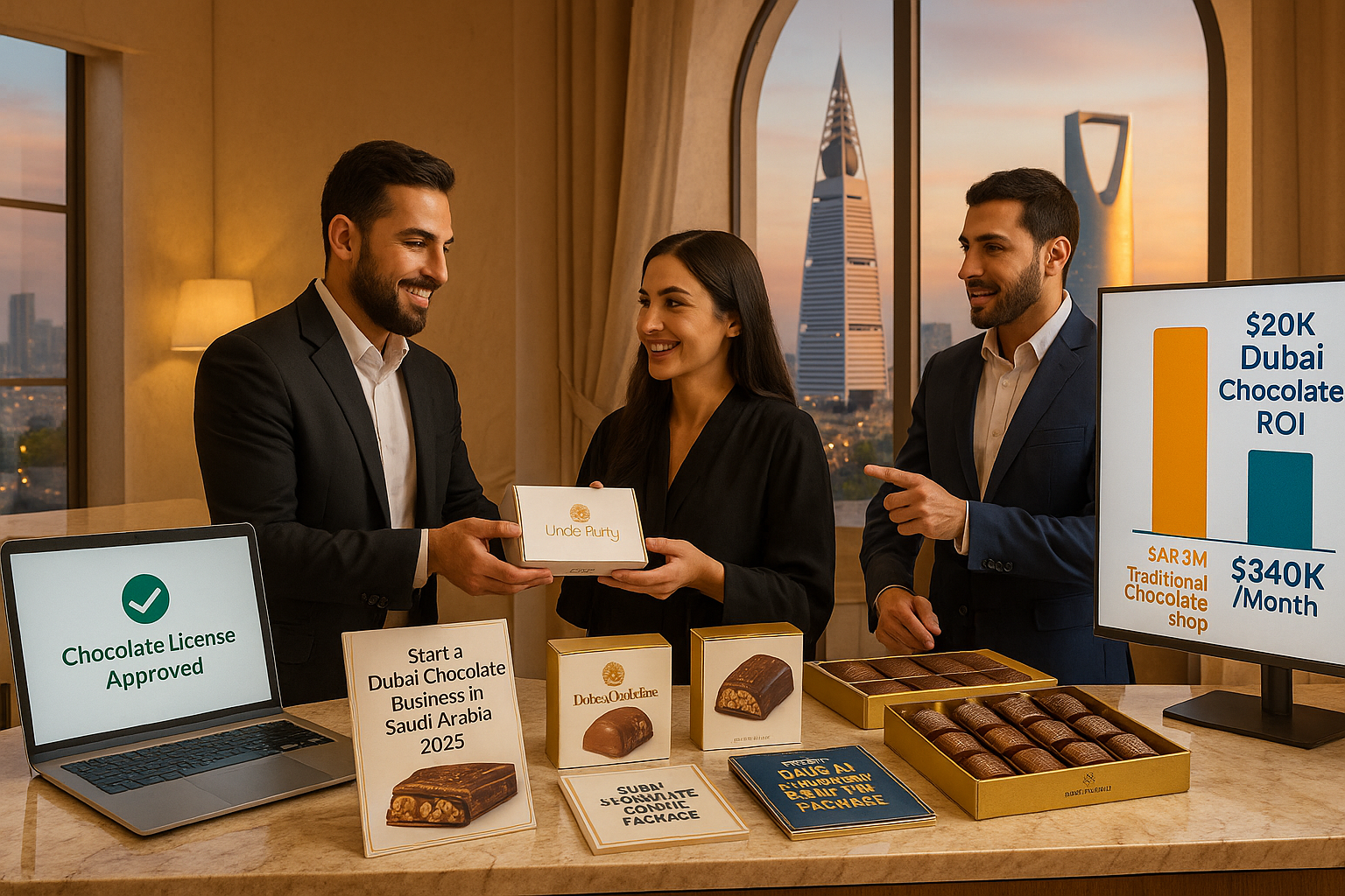 How to Start a Dubai Chocolate Business in Saudi Arabia 2025: Step-by-Step Guide &amp; $20K Startup Package