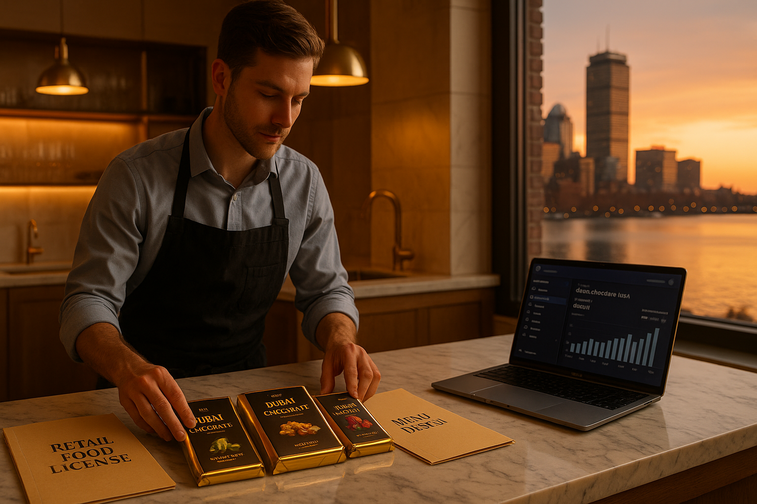 How to Start a Food Business in Massachusetts — Step-by-Step Guide and How Dubai Chocolate by Uncle Fluffy Simplifies Success in 2025.