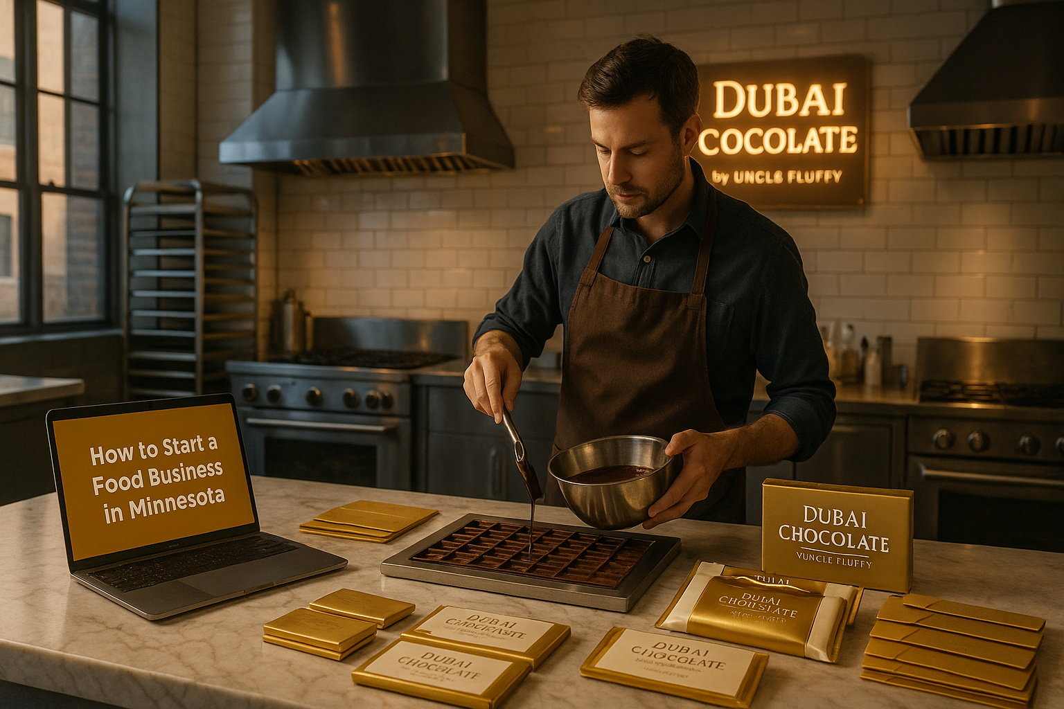 How to Start a Food Business in Minnesota: Step-by-Step Licensing, Legal, and Startup Guide — and how the Dubai Chocolate Startup Package by Uncle Fluffy Simplifies the Process.