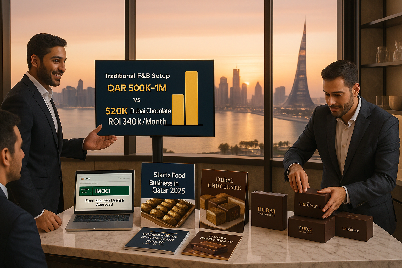 How to Start a Food Business in Qatar: Step-by-Step Guide, Costs &amp; a $20K Shortcut with Dubai Chocolate