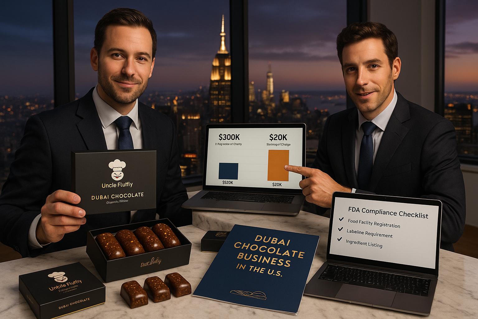 How to Start a Dubai Chocolate Business in the United States: Step-by-Step Guide, Compliance, Costs, and a $20K Shortcut  &nbsp;