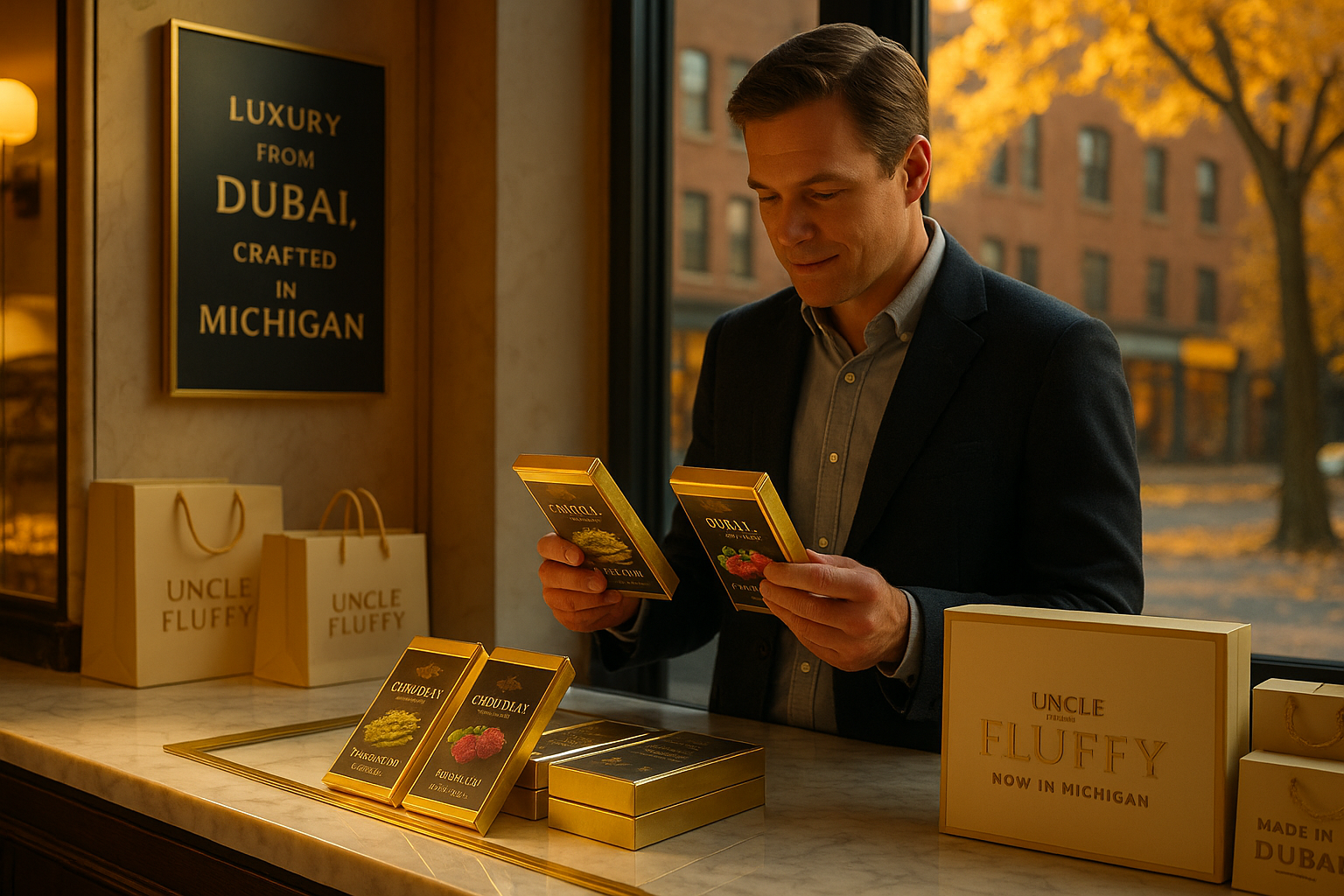 Order Dubai Chocolate in Michigan: How to Get Luxury Pistachio Kunafa Bars from Uncle Fluffy’s Dubai Chocolate — Online and In-Store.